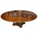 French Cherry Round Dining Table , 8 Cool Dining Table With Lazy Susan In Furniture Category