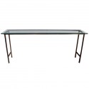 Furniture , 7 Fabulous Long narrow console table : Glass Console Table