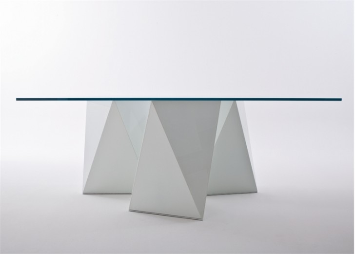 Furniture , 7 Popular Contemporary Dining Table Bases : Glass Top Dining Table