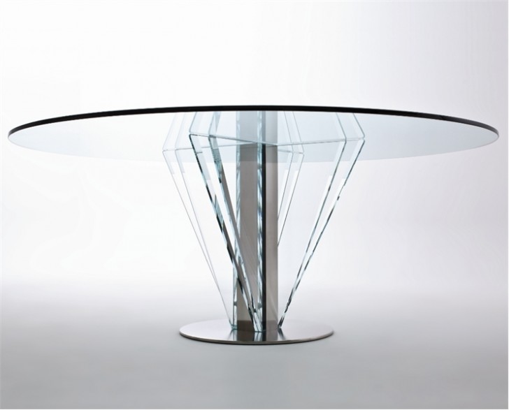 Furniture , 8 Gorgeous Table Bases For Glass Tops Dining : Glass Top Dining Table
