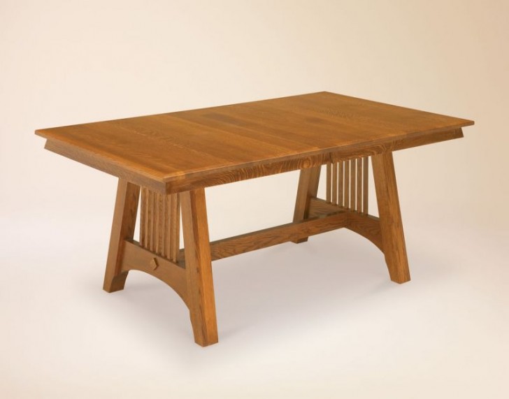 Furniture , 7 Cool Unfinished Wood Dining Tables : Hartford Mission Dining Table