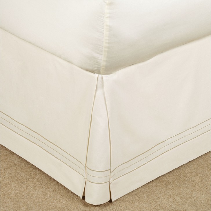 Furniture , 8 Nice Bedskirt : Home Hotel Stripe Bedskirt