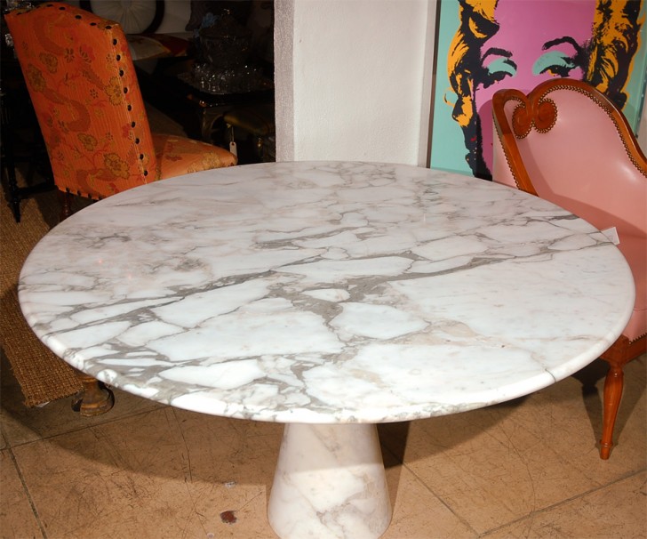 Furniture , 7 Hottest Carrera Marble Dining Table : Italian Carrera Marble Dining Table