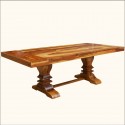 Large Trestle Pedestal Dining Table , 7 Nice Solid Wood Trestle Dining Table In Furniture Category