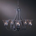 Light Sweeping Taper Chandelier , 7 Top Hubbardton Forge In Lightning Category