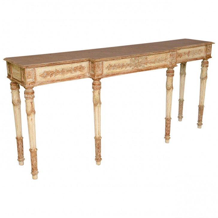 Furniture , 7 Fabulous Long narrow console table : Long And Narrow Painted