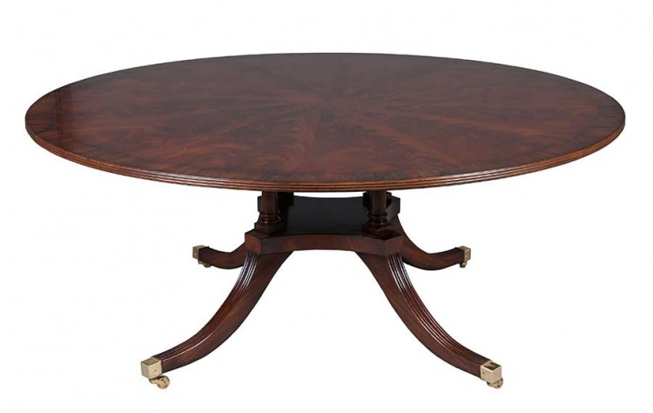 Furniture , 6 Charming Mahogany Pedestal Dining Table : Mahogany Round Pedestal Dining Table