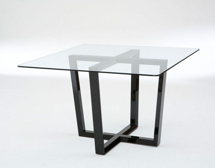 Furniture , 8 Gorgeous Table Bases For Glass Tops Dining : Modern Block Glass