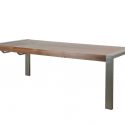 Modern Industrial Walnut Extending Dining Table , 7 Gorgeous Modern Extendable Dining Table In Furniture Category
