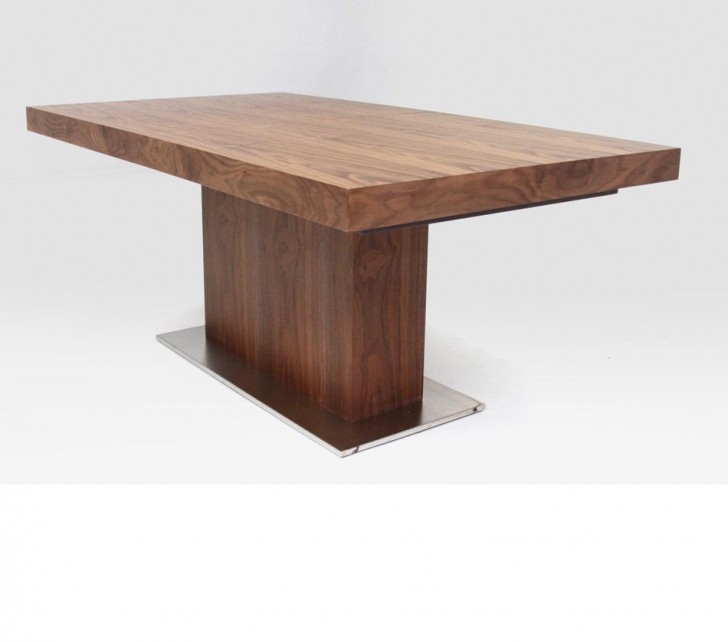 Furniture , 7 Gorgeous Modern Extendable Dining Table : Modern Walnut Extendable Dining Table