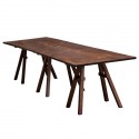 Monumental English Sawhorse Table , 7 Perfect Sawhorse Dining Table In Furniture Category
