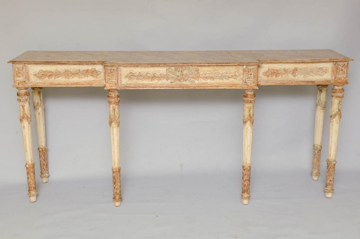 Furniture , 7 Fabulous Long narrow console table : Narrow Painted Louis