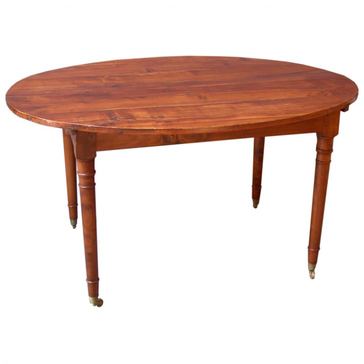 Furniture , 7 Lovely French Provincial Dining Table : Oval Farmhouse Dining Table