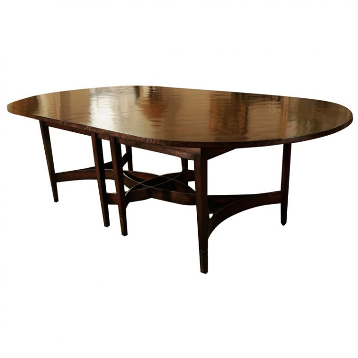 Furniture , 8 Stunning Holly Hunt Dining Table : Oval Ribbon Based Dining Tabl
