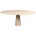 Oval Travertine Italian Dining Table , 8 Fabulous Travertine DiningRoom Table In Furniture Category