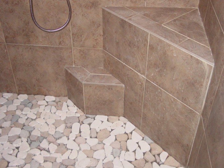 Bathroom , 8 Best Pebble tile shower floor : Pebble Tiles