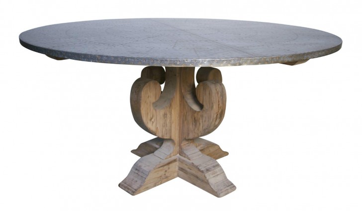 Furniture , 7 Charming Reclaimed Pine Dining Table : Reclaimed Old Pine Wood Round Dining Tables