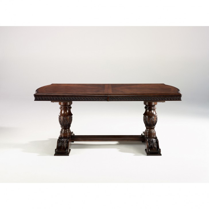 Furniture , 7 Hottest Double Pedestal Dining Room Table : Room Double Pedestal Table