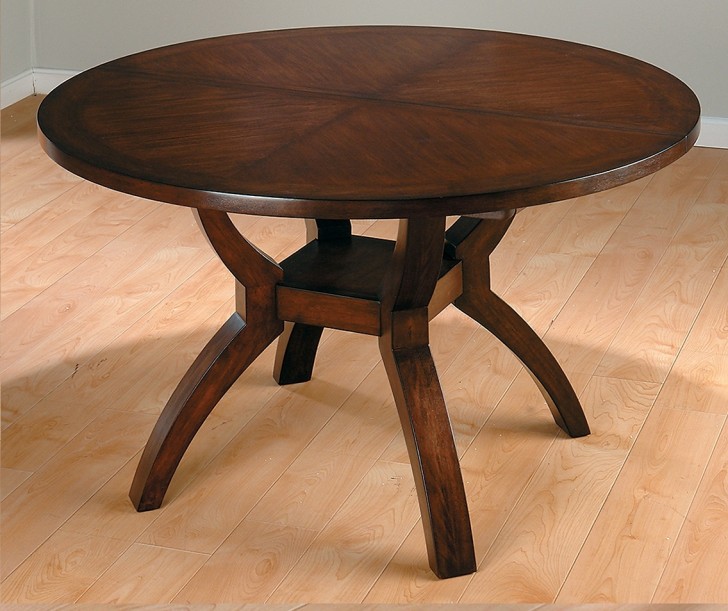 Furniture , 7 Stunning Expandable Round Dining Table : Round Expandable Wood Dining Table