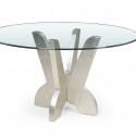 Round Glass Dining Table , 8 Awesome Round Mirrored Dining Table In Furniture Category