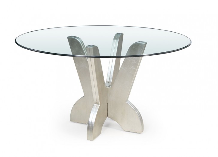 Furniture , 8 Awesome Round Mirrored Dining Table : Round Glass Dining Table