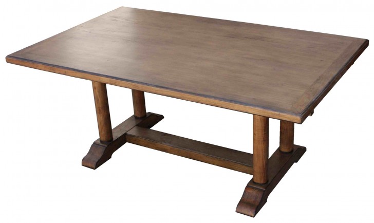 Furniture , 7 Fabulous Reclaimed Wood Trestle DiningTable : Rustic Extension Trestle Dining Table