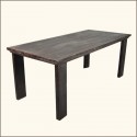 Furniture , 7 Charming Primitive Dining Table : Rustic Hardwood Dining Table
