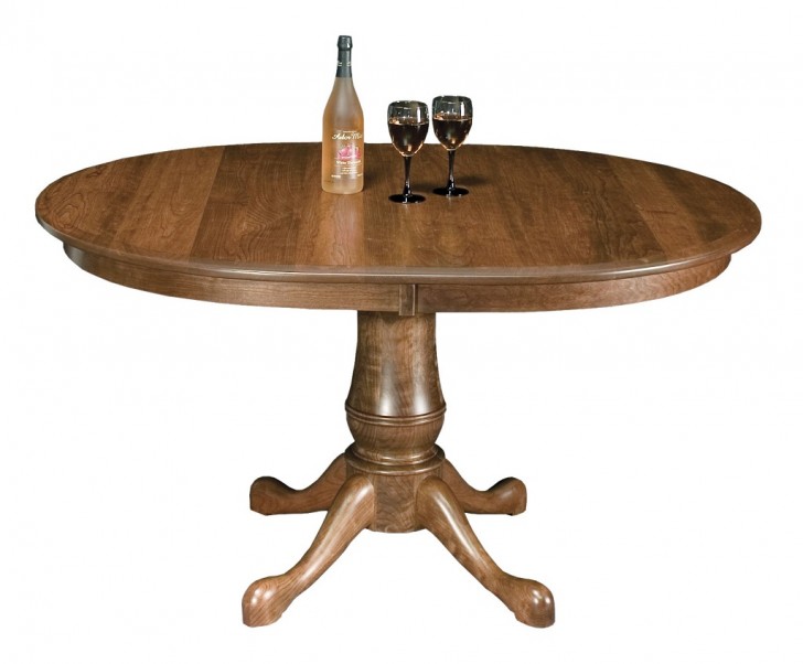 Furniture , 6 Popular Rustic Pedestal Dining Table : Shown In Cherry Table