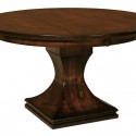 Shown in Brown Maple , 7 Top Amish Round Dining Table In Furniture Category
