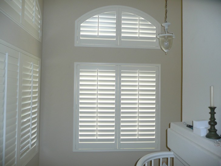 Others , 6 Awesome Cost of plantation shutters : Specialty Shape Plantation Shutters