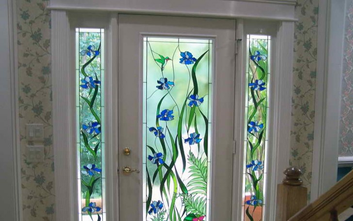 Homes , 8 Unique Artscape Window Film : Stained Glass Window Film