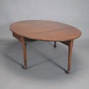 Furniture , 8 Unique Oval Drop Leaf Dining Table : Table before an extension pad