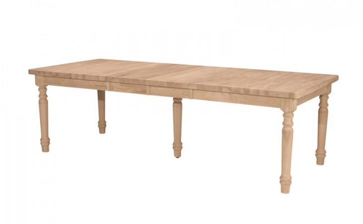 Furniture , 7 Outstanding Unfinished Dining Table Legs : Table In Reclaimed Wood