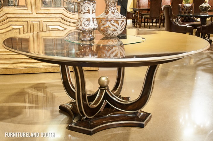 Furniture , 7 Excellent Marge Carson Dining Table : Tango Round Dining Table With Glass