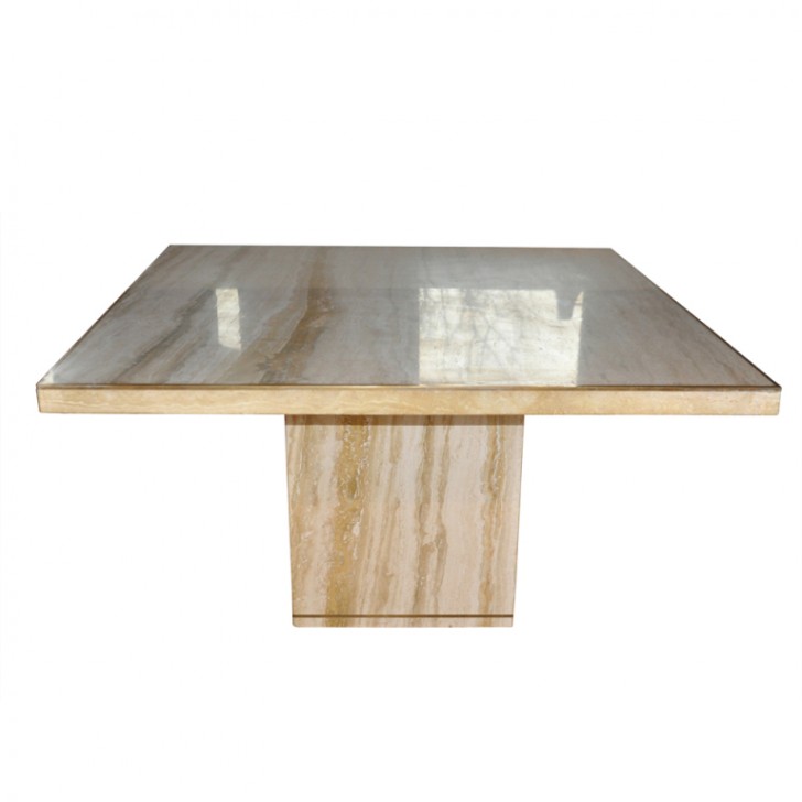 Furniture , 7 Unique Travertine Dining Table : Travertine Dining Table