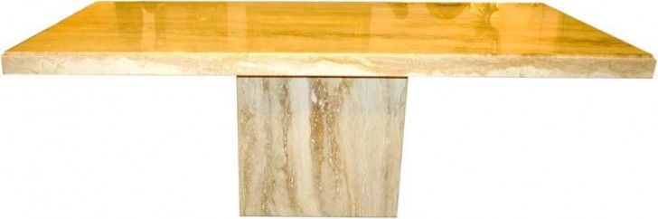 Furniture , 8 Fabulous Travertine DiningRoom Table : Travertine Marble Pedestal Dining Table