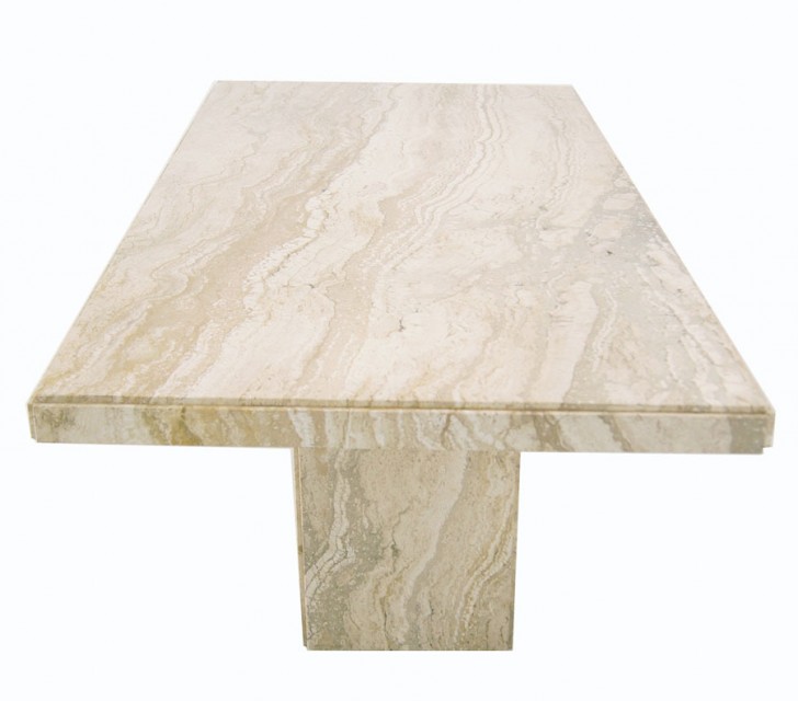 Furniture , 8 Fabulous Travertine DiningRoom Table : Travertine Pedestal Dining Table