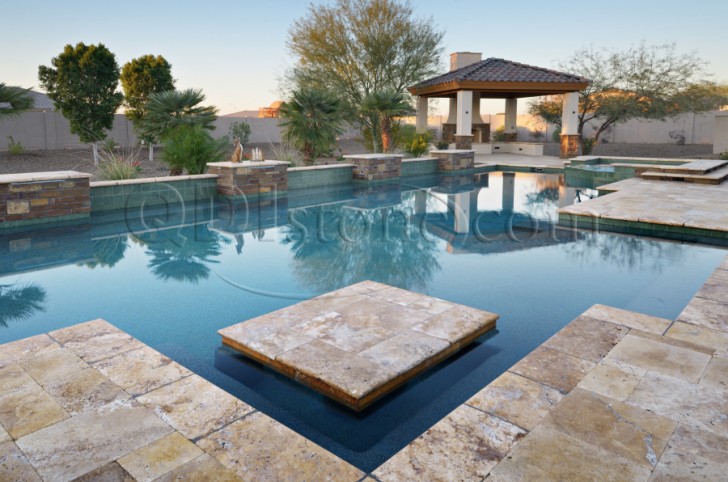 Others , 7 Hottest Travertine pool coping : Travertine Pool Coping