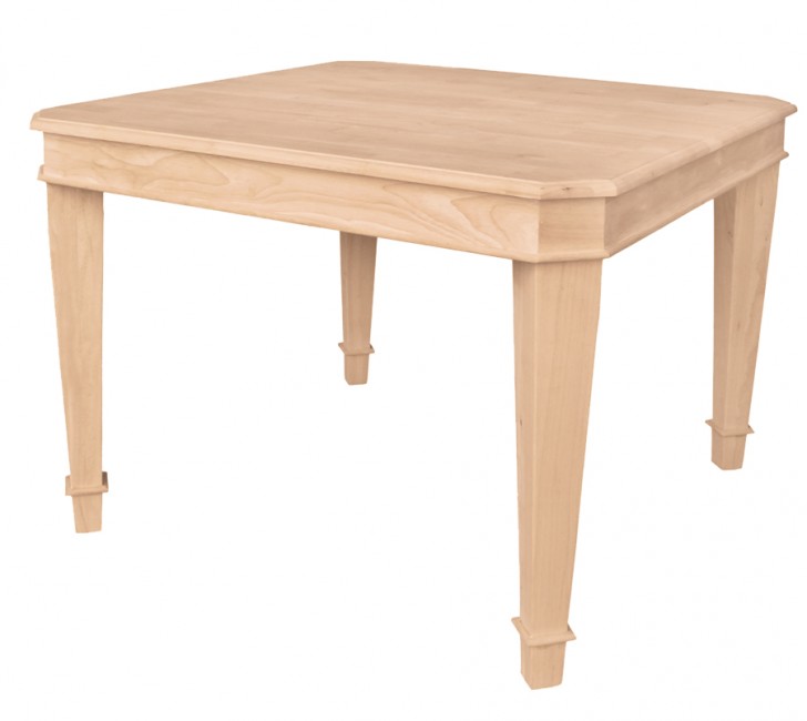 Furniture , 7 Outstanding Unfinished Dining Table Legs : Unfinished Tuscany Table