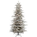 Vickerman Flocked Slim Sierra , 7 Cool Flocked Christmas Tree In Others Category