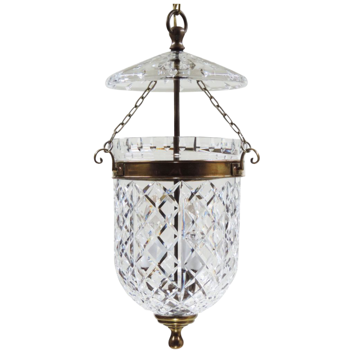 Lightning , 7 Gorgeous Bell jar lighting : Vintage Waterford Pendant Light Fixture