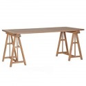 Wood table from Lucy Willow , 7 Excellent Wood Trestle Dining Table In Apartment Category