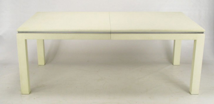 Furniture , 8 Nice White Parsons Dining Table : Wrapped Parsons Dining Table