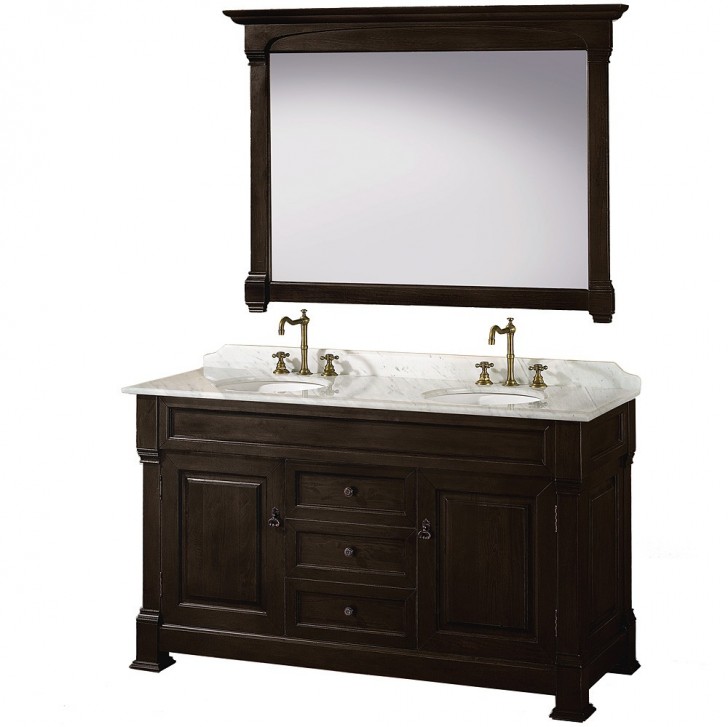 Furniture , 5 Nice 60 Inch bathroom vanity double sink : Wyndham Collection Andover 60 Inch