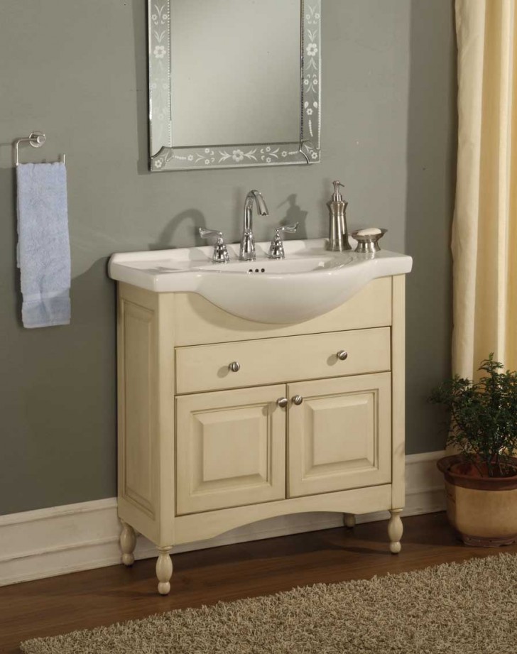 Furniture , 7 Unique Narrow depth bathroom vanity :  Bathroom Vanity Ideas