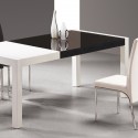 black white parsons leg extension dining table , 8 Nice White Parsons Dining Table In Furniture Category