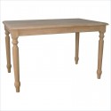 casual dining table , 7 Stunning Unfinished Dining Tables In Furniture Category