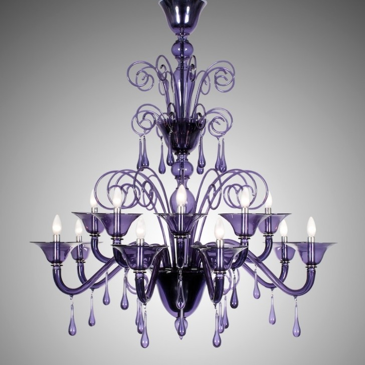 Lightning , 8 Fabulous Murano glass chandelier :  Chandelier Lamp