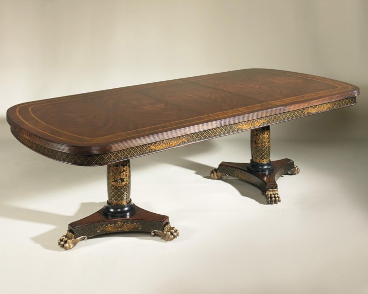 Furniture , 8 Excellent Maitland Smith Dining Tables : Chinoiserie Painting Table