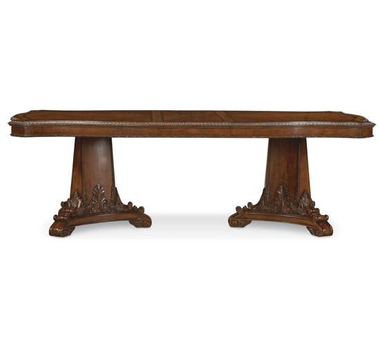 Furniture , 7 Outstanding Double Pedestal Dining Tables : double pedestal dining table